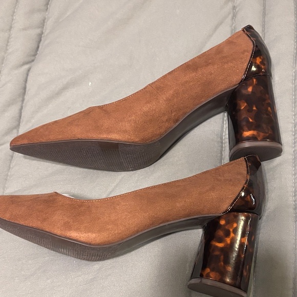 Nine West Brown Suede Heels - Picture 4 of 5